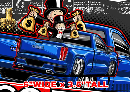 New Coeptiz Monopoly Money Secured Sticker